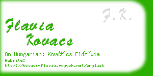 flavia kovacs business card